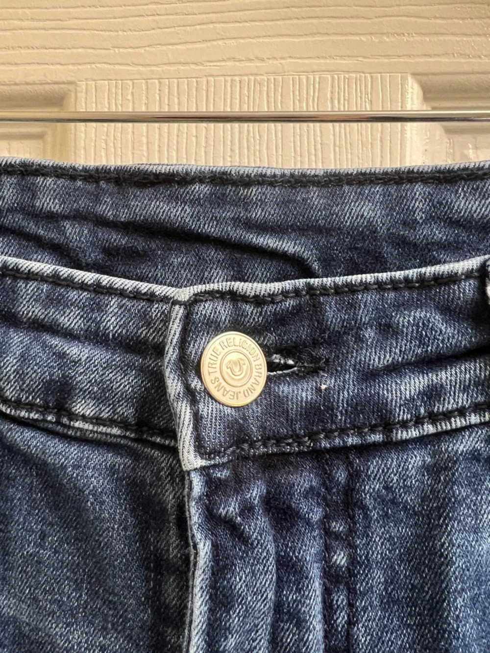 True Religion Skinny Jeans Dark Wash Stretch Denim High Rise - Picture 3 of 5